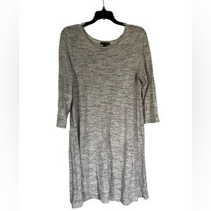 Hilary Radley Medium White T-Shirt Dress with Black Detailing